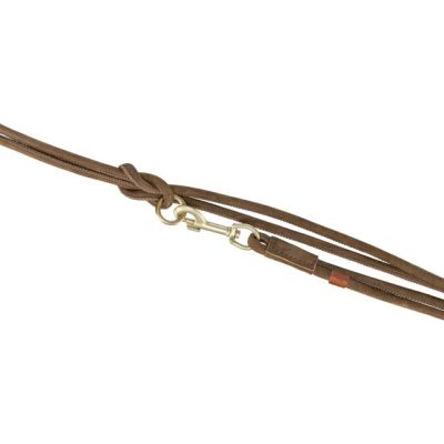 Kožni podesivi povodac S 2 m / 10 mm braon