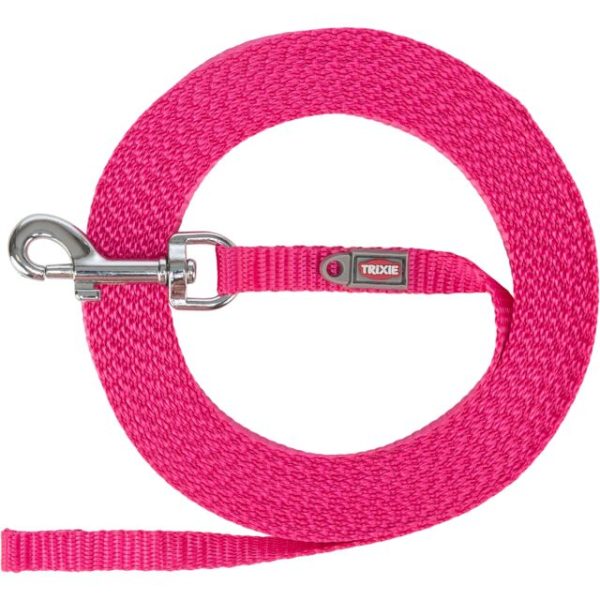 Tracking povodac lagan XS-S 15 m 10 mm roze