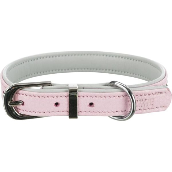 Ogrlica activ sa strasom S M 27 33 cm / 15 mm roze