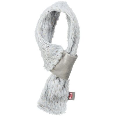 Xmas šal pliš S 50 cm sivi
