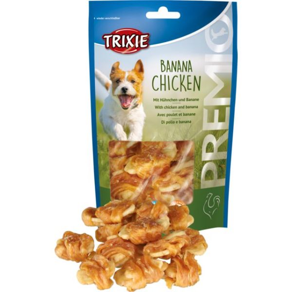 Premio pileći komadi sa bananom 100
