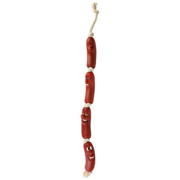 4 kobasice od vinila na konopcu 75 cm