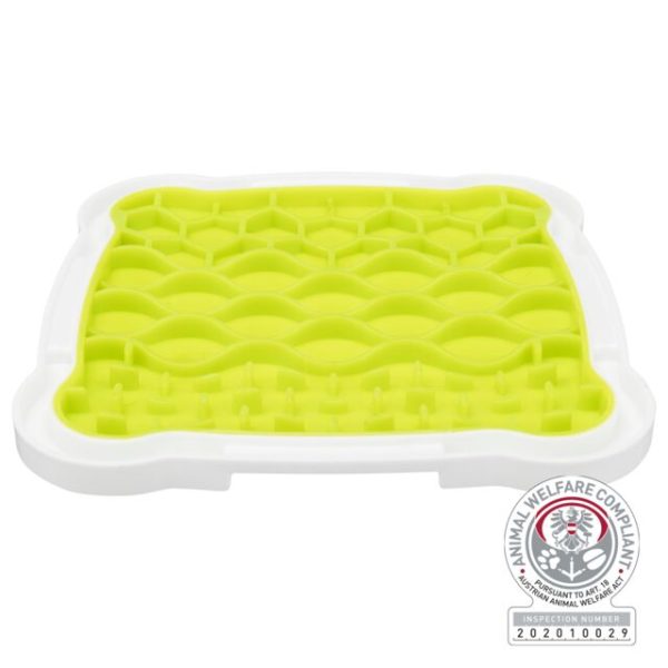 Lick'n'Snack tabla posuda za poslastice 20x20 cm zeleno bela