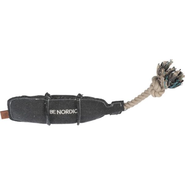 Be nordic flaša na kanapu pliš / teksas 32 cm