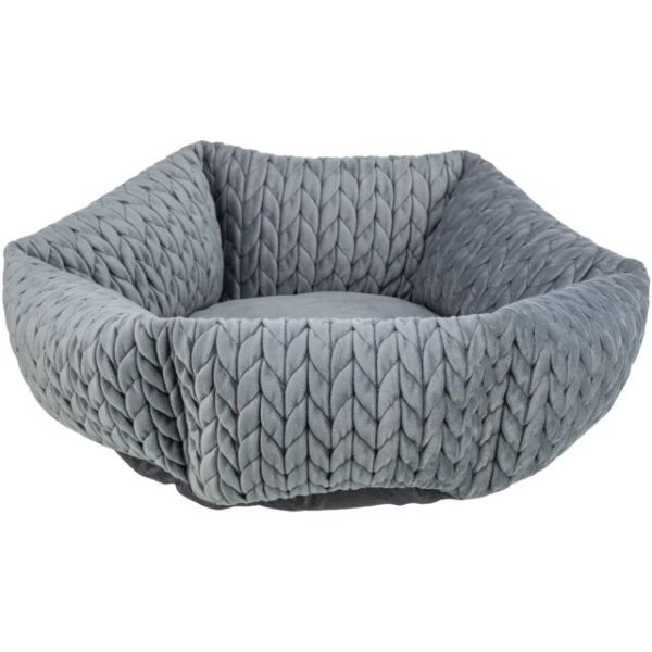 Krevet livia okrugli 50 cm sivi