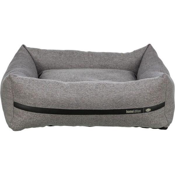 Krevet city style kockasti 80x60 sivi