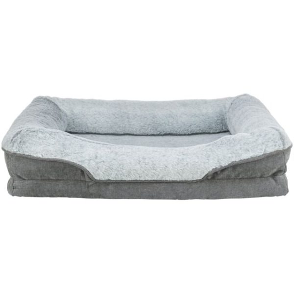Krevet lino vital kockasti 110x75 cm sivi