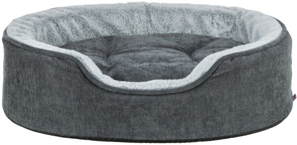 Krevet vital lino oval 83x67 cm sivo svetlo sivi