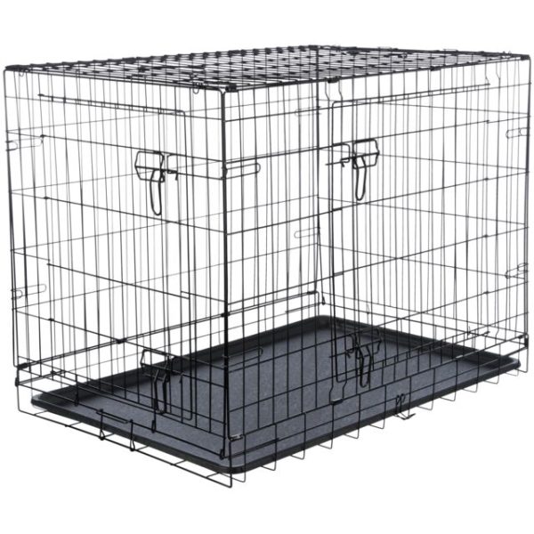 Žičani kavez XL 116x86x77 cm crni