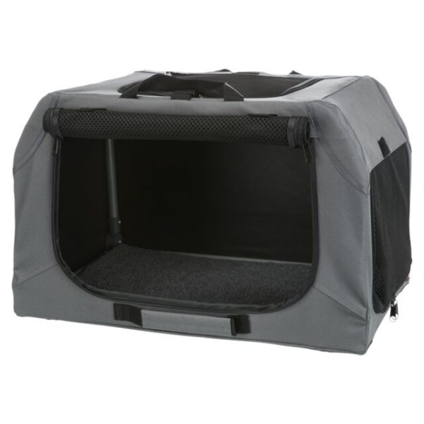 Transportni kavez od platna XS S 50x33x36 cm sivi