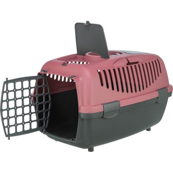 Capri 2 transporter XS-S 37x34x55 cm pink tamno sivi