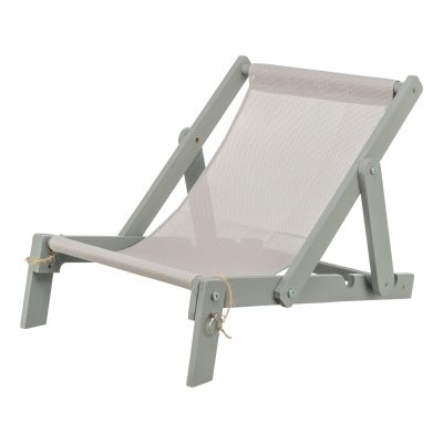 Ležaljka za spoljnu upotrebu drvena do 15 kg 33x37x51 siva