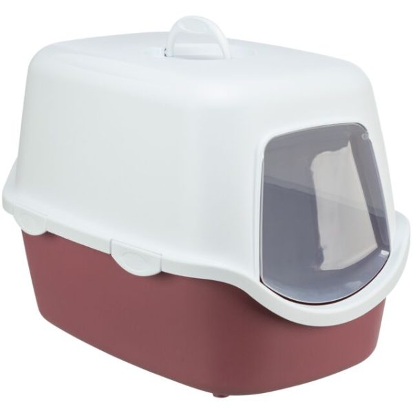 Toalet vico sa vratima 40x40x56 cm bordo / beli